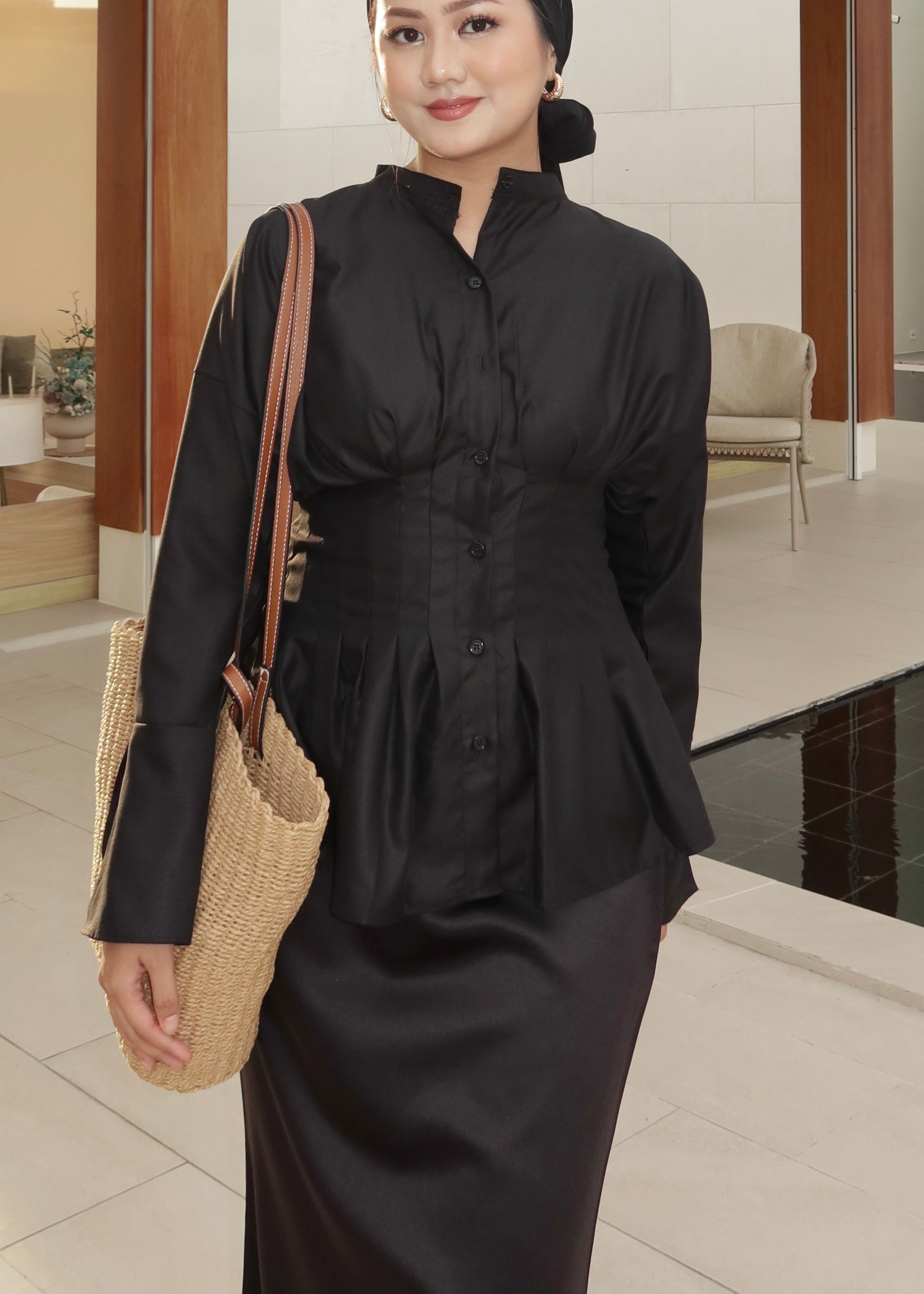 Pleated Blouse